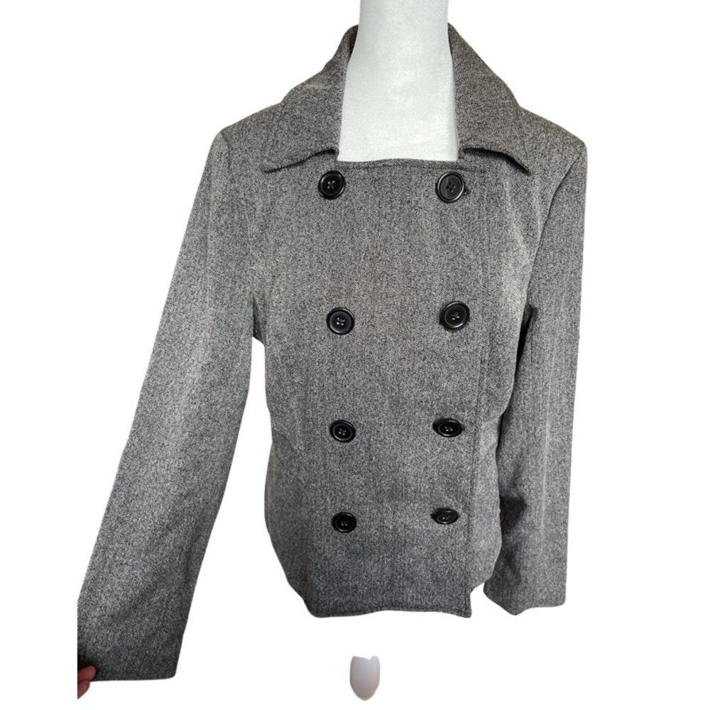 To the Max grey pea coat L